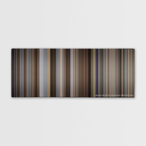 I Love You, Man color palette canvas print: thousands of thin vertical stripes of color