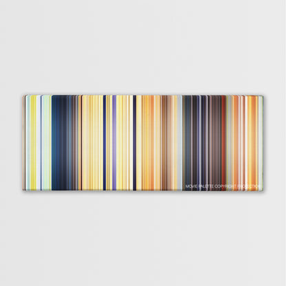 Spirit: Stallion of the Cimarron color palette canvas print: thousands of thin vertical stripes of color