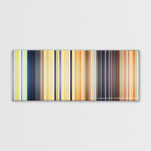 Spirit: Stallion of the Cimarron color palette canvas print: thousands of thin vertical stripes of color
