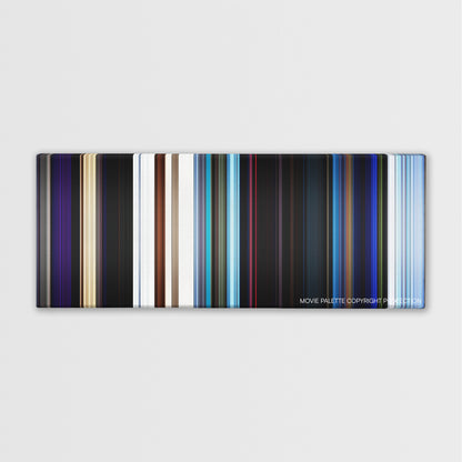 The Neon Demon color palette canvas print: thousands of thin vertical stripes of color
