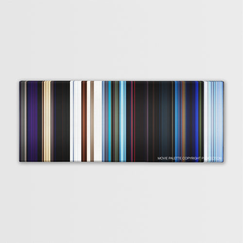 The Neon Demon color palette canvas print: thousands of thin vertical stripes of color