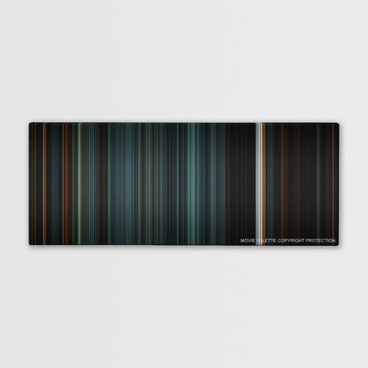 Sweeney Todd: The Demon Barber of Fleet Street color palette canvas print: thousands of thin vertical stripes of color