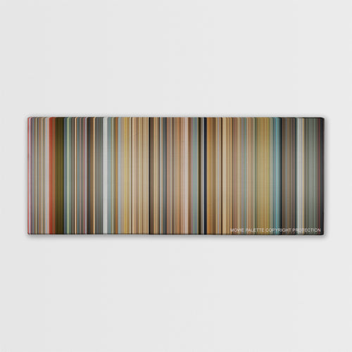 Good Bye Lenin! color palette canvas print: thousands of thin vertical stripes of color