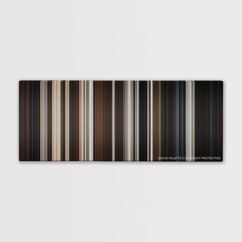 Dogville color palette canvas print: thousands of thin vertical stripes of color