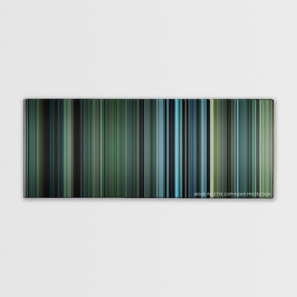 Defiance color palette canvas print: thousands of thin vertical stripes of color