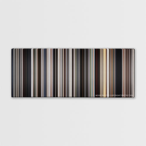 There Will Be Blood color palette canvas print: thousands of thin vertical stripes of color