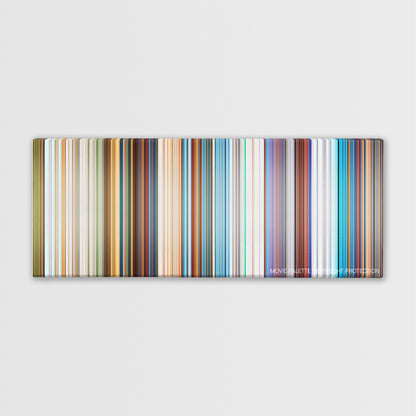 Balto color palette canvas print: thousands of thin vertical stripes of color