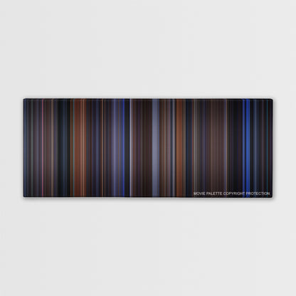 The Cable Guy color palette canvas print: thousands of thin vertical stripes of color
