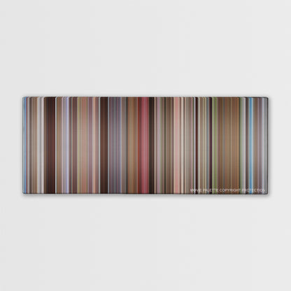 Starsky & Hutch color palette canvas print: thousands of thin vertical stripes of color