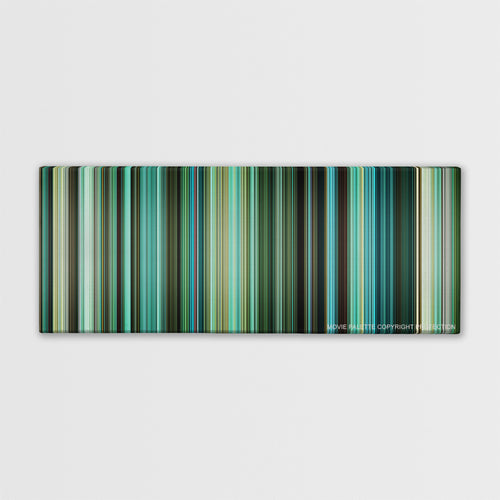 Venom color palette canvas print: thousands of thin vertical stripes of color