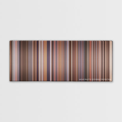 The First Wives Club color palette canvas print: thousands of thin vertical stripes of color