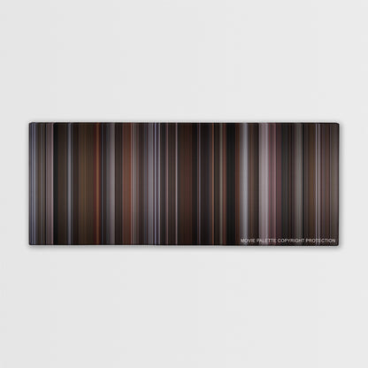 Lars and the Real Girl color palette canvas print: thousands of thin vertical stripes of color