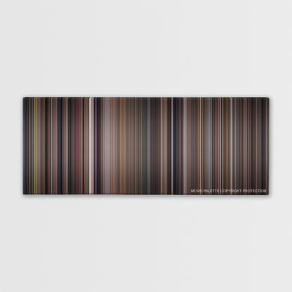 Airplane! color palette canvas print: thousands of thin vertical stripes of color