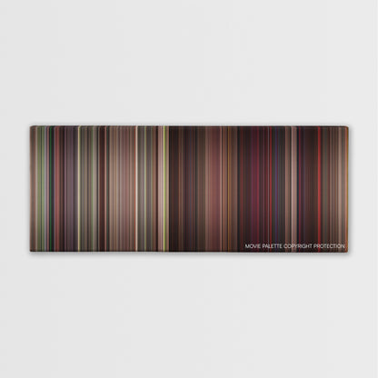 Grosse Pointe Blank color palette canvas print: thousands of thin vertical stripes of color