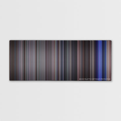 School of Rock color palette canvas print: thousands of thin vertical stripes of color