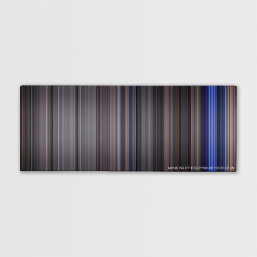 School of Rock color palette canvas print: thousands of thin vertical stripes of color