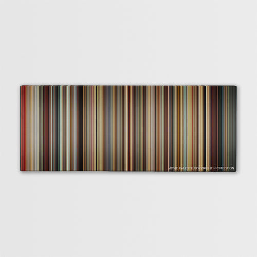 We Need to Talk About Kevin color palette canvas print: thousands of thin vertical stripes of color