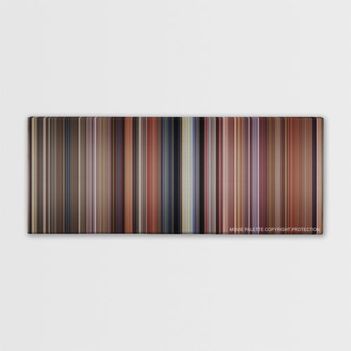 Dumb and Dumber color palette canvas print: thousands of thin vertical stripes of color