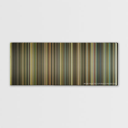 Ray color palette canvas print: thousands of thin vertical stripes of color