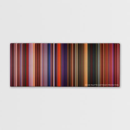 Treasure Planet color palette canvas print: thousands of thin vertical stripes of color