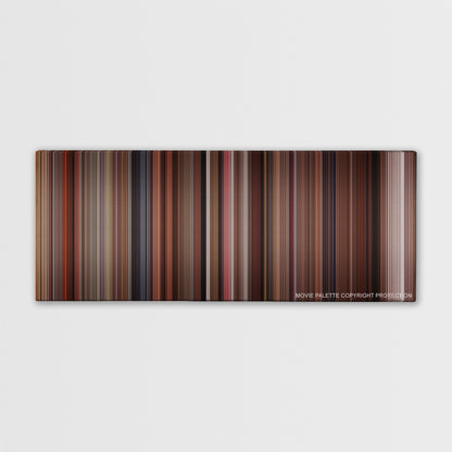 A Time to Kill color palette canvas print: thousands of thin vertical stripes of color