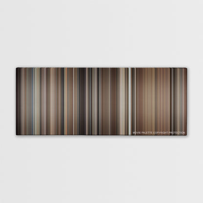 Kramer vs. Kramer color palette canvas print: thousands of thin vertical stripes of color