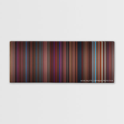 Burlesque color palette canvas print: thousands of thin vertical stripes of color