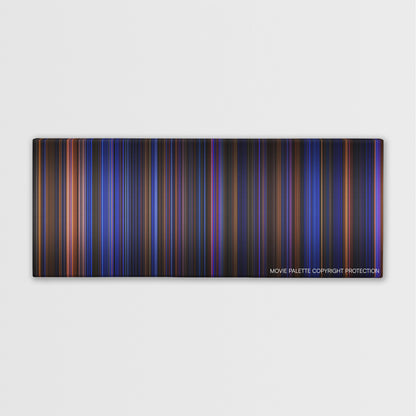 Hamilton color palette canvas print: thousands of thin vertical stripes of color