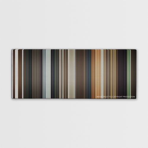 Killing Them Softly color palette canvas print: thousands of thin vertical stripes of color