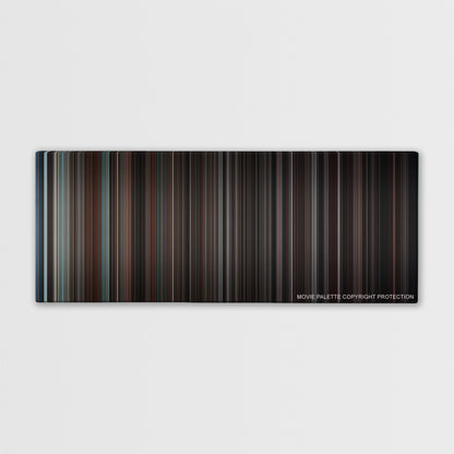 Devil color palette canvas print: thousands of thin vertical stripes of color