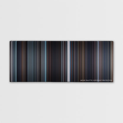 The King's Speech color palette canvas print: thousands of thin vertical stripes of color