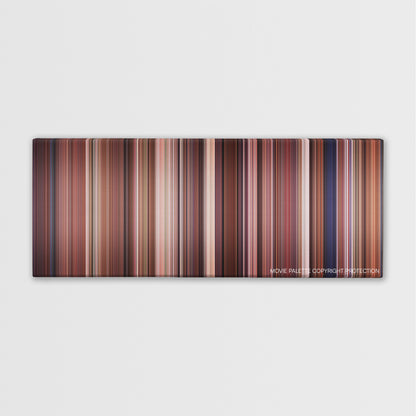 Road House color palette canvas print: thousands of thin vertical stripes of color