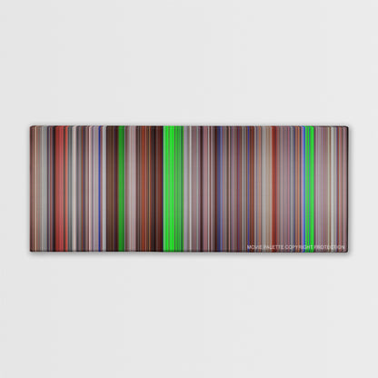 Natural Born Killers color palette canvas print: thousands of thin vertical stripes of color