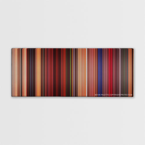 Fear and Loathing in Las Vegas color palette canvas print: thousands of thin vertical stripes of color