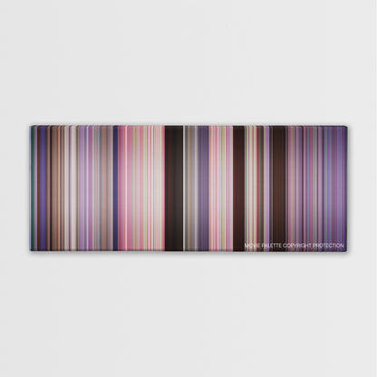 The Replacements color palette canvas print: thousands of thin vertical stripes of color