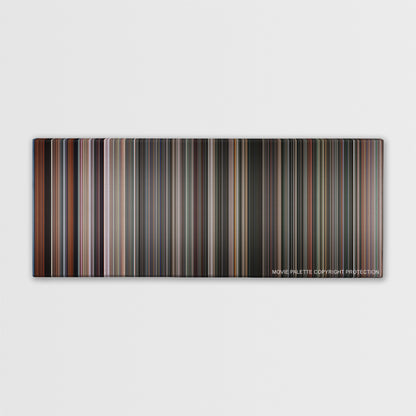 Apollo 13 color palette canvas print: thousands of thin vertical stripes of color