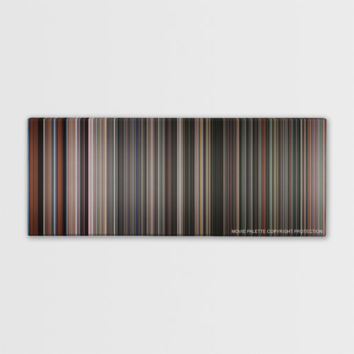Apollo 13 color palette canvas print: thousands of thin vertical stripes of color
