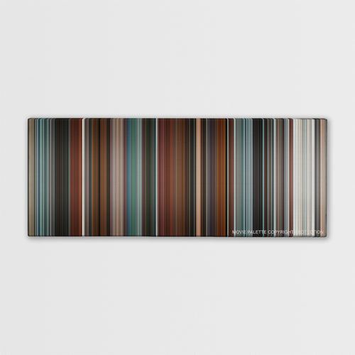 Four Brothers color palette canvas print: thousands of thin vertical stripes of color