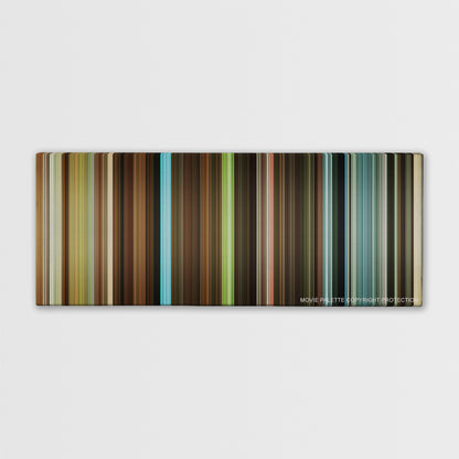 Jojo Rabbit color palette canvas print: thousands of thin vertical stripes of color