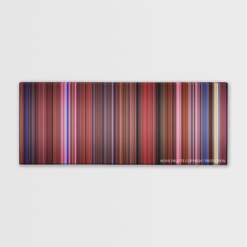 The Great Mouse Detective color palette canvas print: thousands of thin vertical stripes of color