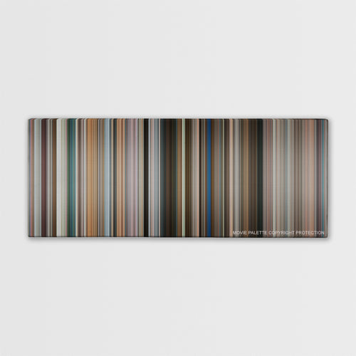 Fun with Dick and Jane color palette canvas print: thousands of thin vertical stripes of color