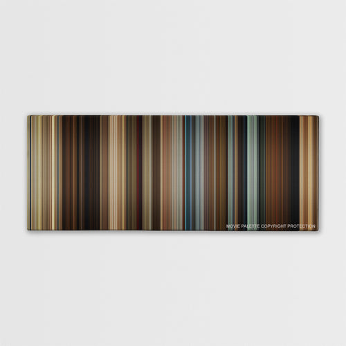 The Hunt color palette canvas print: thousands of thin vertical stripes of color