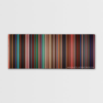 Spring Breakers color palette canvas print: thousands of thin vertical stripes of color