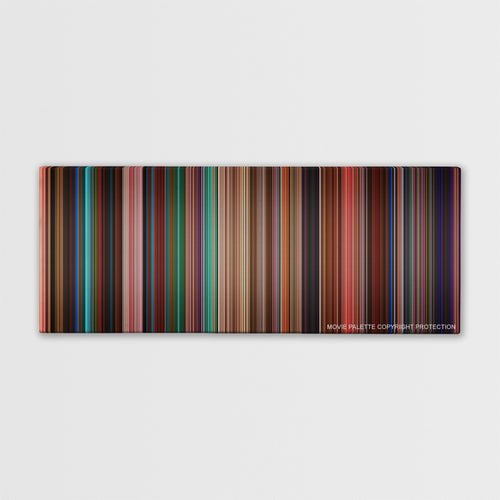 Spring Breakers color palette canvas print: thousands of thin vertical stripes of color