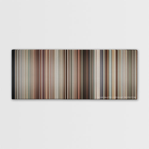 It's Kind of a Funny Story color palette canvas print: thousands of thin vertical stripes of color