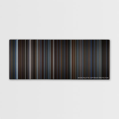 The Prestige color palette canvas print: thousands of thin vertical stripes of color