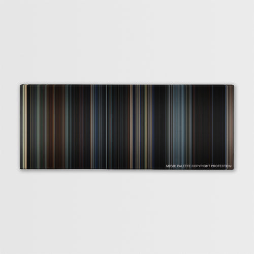 Godzilla color palette canvas print: thousands of thin vertical stripes of color