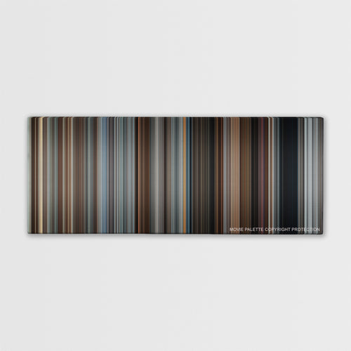 Winter's Bone color palette canvas print: thousands of thin vertical stripes of color