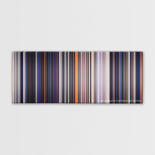 The Outsiders color palette canvas print: thousands of thin vertical stripes of color