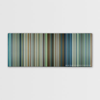 Transformers: The Last Knight color palette canvas print: thousands of thin vertical stripes of color